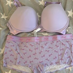 Victoria's Secret Lavender Bra and Panty Set